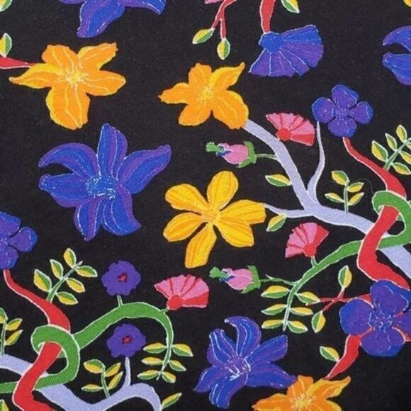 Zara Floral Draped Midi Dress‎ Long Sleeves Small - Picture 4 of 4